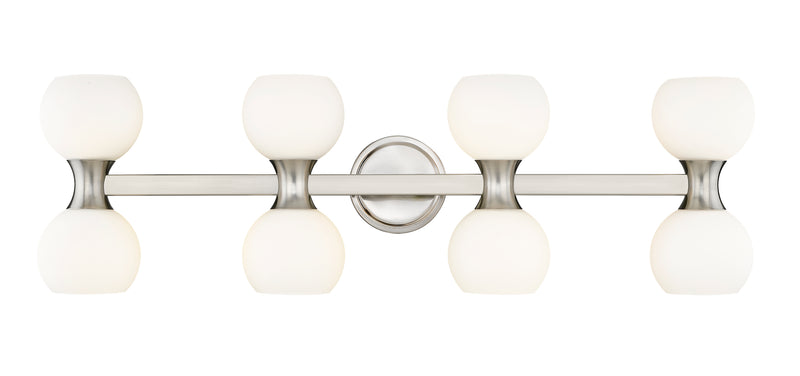 Artemis 8 Light 35" Vanity in Brushed Nickel