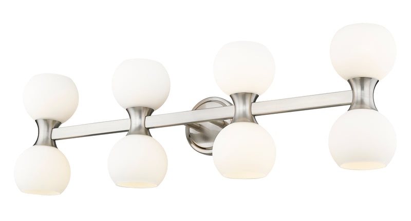 Artemis 8 Light 35" Vanity in Brushed Nickel