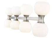 Artemis 8 Light 35" Vanity in Brushed Nickel