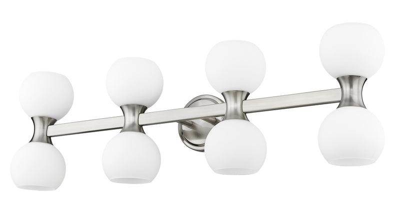 Artemis 8 Light 35" Vanity in Brushed Nickel