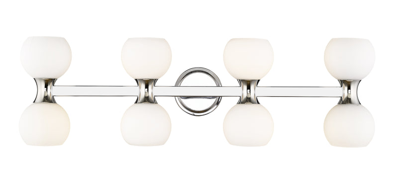 Artemis 8 Light 35" Vanity in Chrome