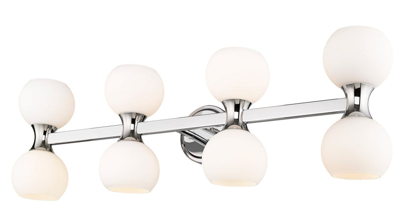 Artemis 8 Light 35" Vanity in Chrome