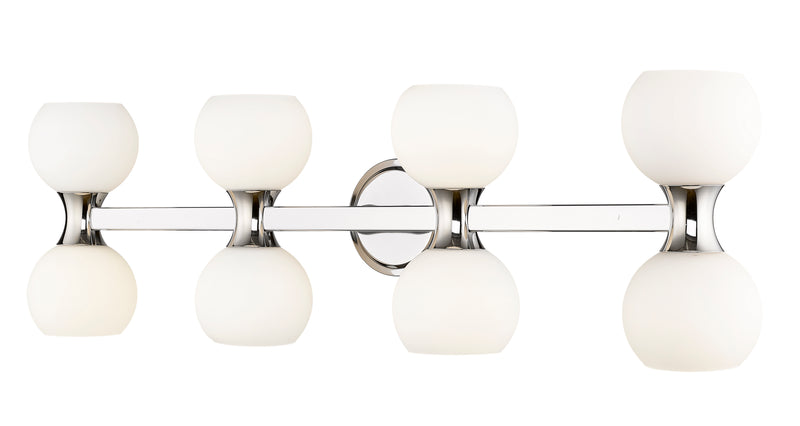 Artemis 8 Light 35" Vanity in Chrome