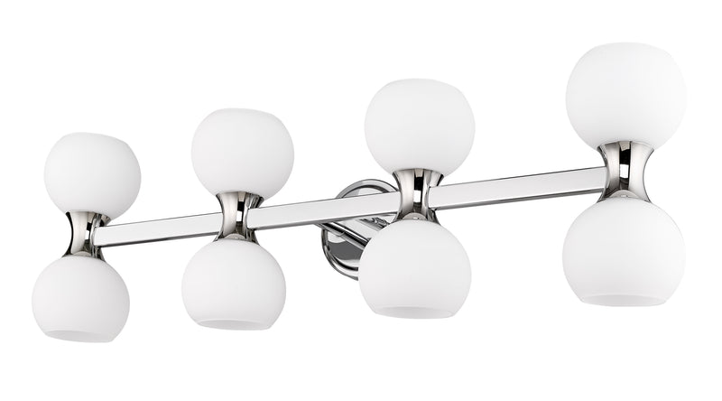 Artemis 8 Light 35" Vanity in Chrome