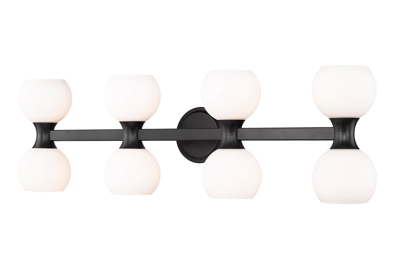 Artemis 8 Light 35" Vanity in Matte Black