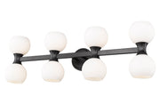 Artemis 8 Light 35" Vanity in Matte Black