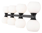 Artemis 8 Light 35" Vanity in Matte Black