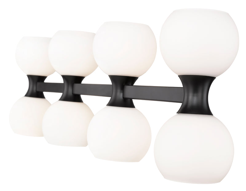 Artemis 8 Light 35" Vanity in Matte Black
