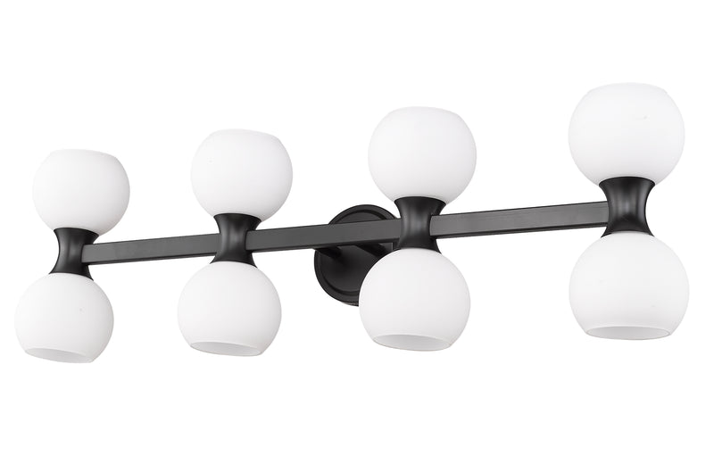 Artemis 8 Light 35" Vanity in Matte Black