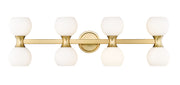 Artemis 8 Light 35" Vanity in Modern Gold