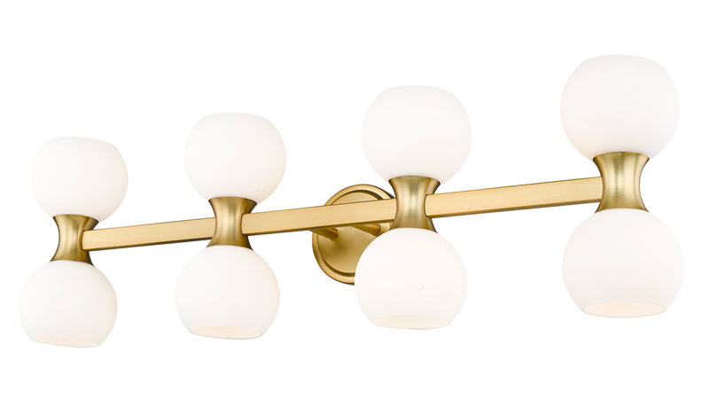 Artemis 8 Light 35" Vanity in Modern Gold