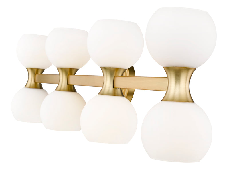 Artemis 8 Light 35" Vanity in Modern Gold