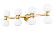 Artemis 8 Light 35" Vanity in Modern Gold