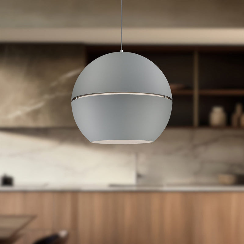 Lucas 24" Pendant in Gray