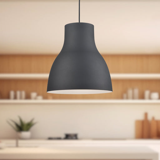 Cradle 16" Pendant in Black