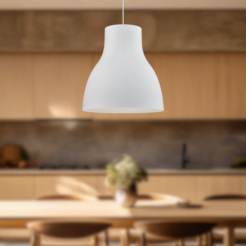 Cradle 24" Pendant in White