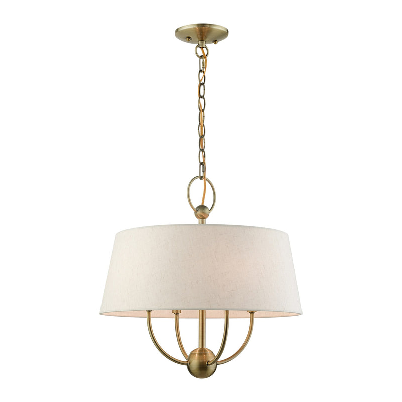 Cartwright 4-Light Chandelier in Antique Brass