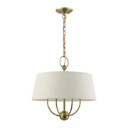 Cartwright 4-Light Chandelier in Antique Brass