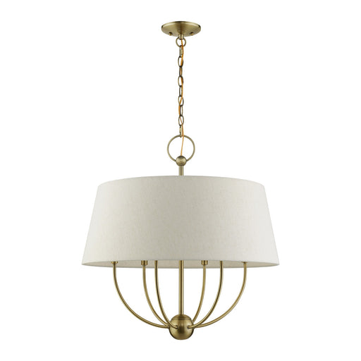 Cartwright 6-Light Chandelier in Antique Brass