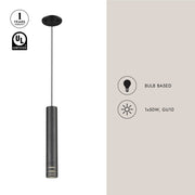Milca 15" Pendant in Black