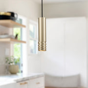 Milca 10" Pendant in Gold
