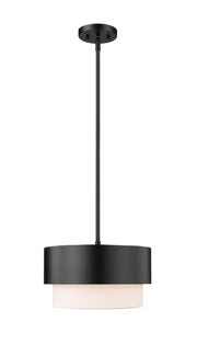 Counterpoint 1 Light 12" Pendant in Matte Black