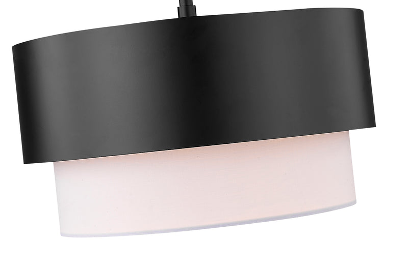 Counterpoint 1 Light 12" Pendant in Matte Black