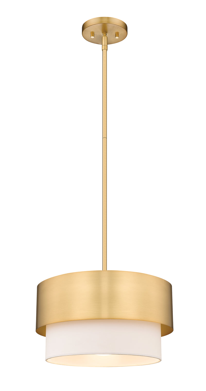 Counterpoint 1 Light 12" Pendant in Modern Gold
