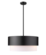 Counterpoint 3 Light 18" Pendant in Matte Black