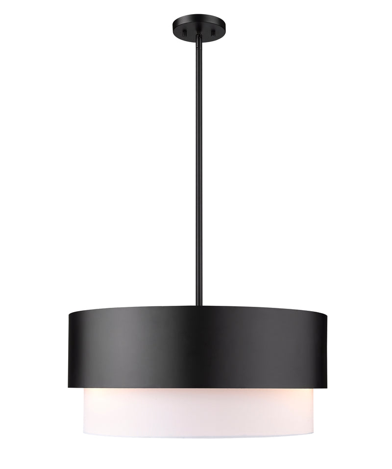 Counterpoint 3 Light 18" Pendant in Matte Black