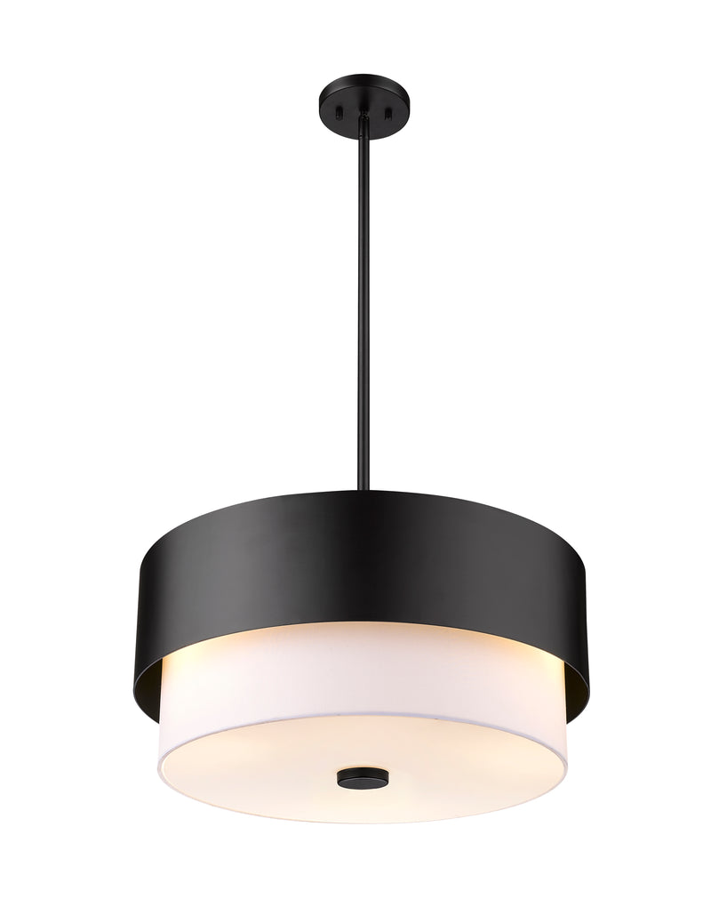 Counterpoint 3 Light 18" Pendant in Matte Black