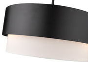 Counterpoint 3 Light 18" Pendant in Matte Black