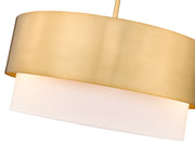 Counterpoint 3 Light 18" Pendant in Modern Gold