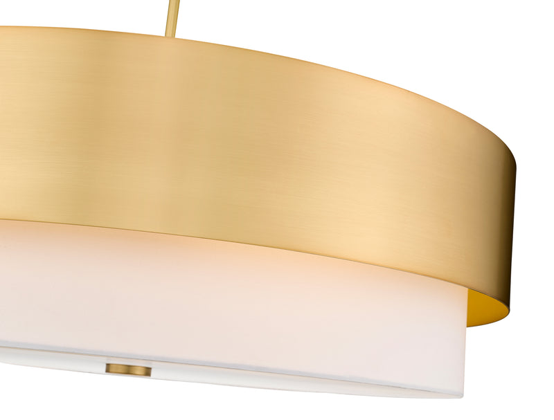 Counterpoint 6 Light 31.5" Pendant in Modern Gold