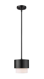 Counterpoint 1 Light 7.25" Pendant in Matte Black