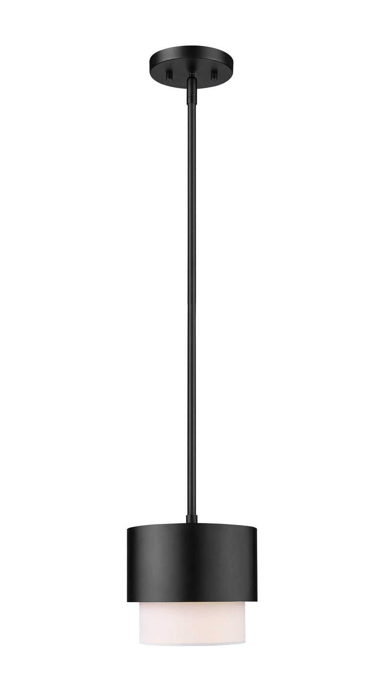 Counterpoint 1 Light 7.25" Pendant in Matte Black