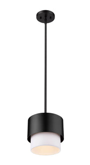 Counterpoint 1 Light 7.25" Pendant in Matte Black