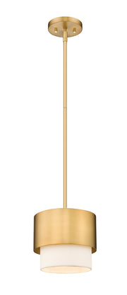 Counterpoint 1 Light 7.25" Pendant in Modern Gold