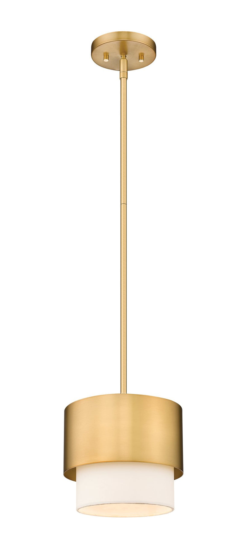 Counterpoint 1 Light 7.25" Pendant in Modern Gold