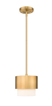 Counterpoint 1 Light 7.25" Pendant in Modern Gold