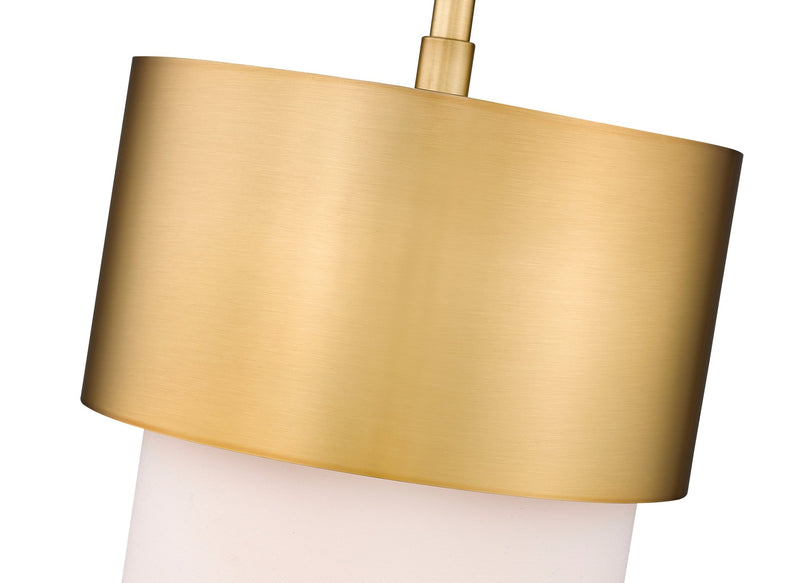 Counterpoint 1 Light 7.25" Pendant in Modern Gold