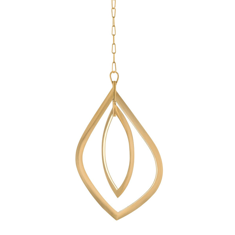 Arles 2-Light Small Pendant in Vintage Brass