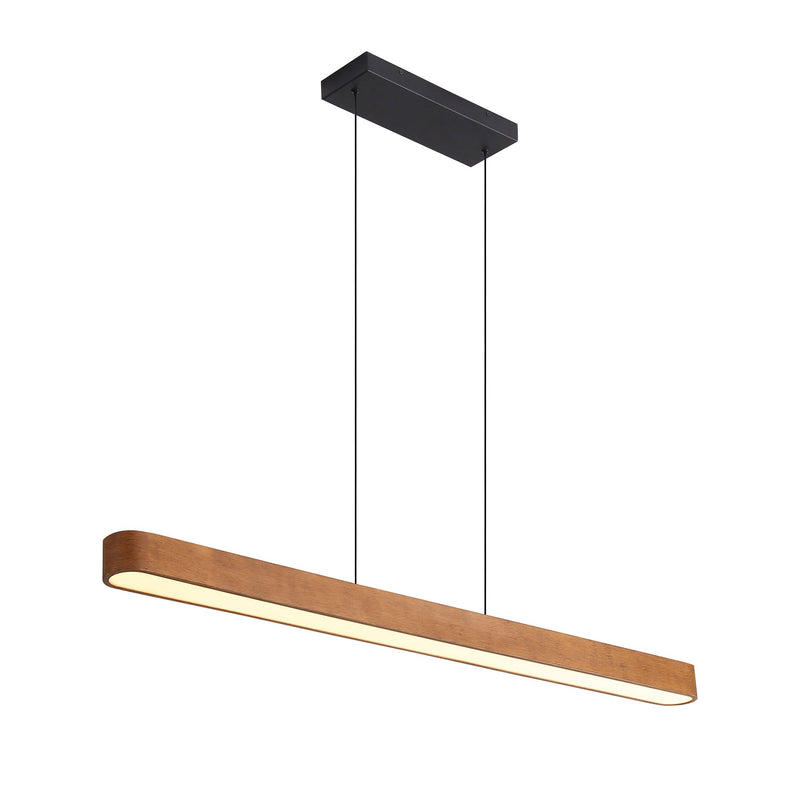 Silva Linear Pendant in Walnut