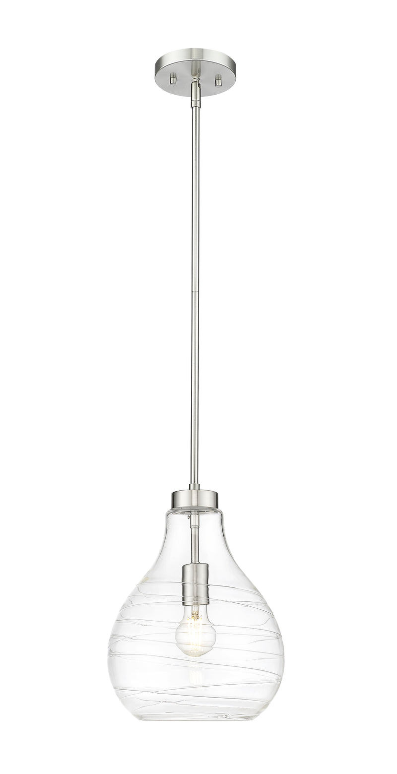 Bon Air 1 Light 10" Pendant in Brushed Nickel