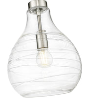 Bon Air 1 Light 10" Pendant in Brushed Nickel