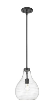 Bon Air 1 Light 10" Pendant in Matte Black