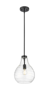 Bon Air 1 Light 10" Pendant in Matte Black