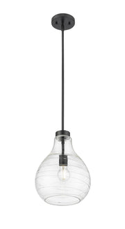 Bon Air 1 Light 10" Pendant in Matte Black