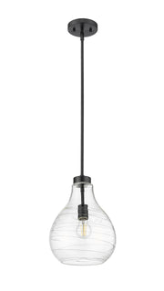 Bon Air 1 Light 10" Pendant in Matte Black