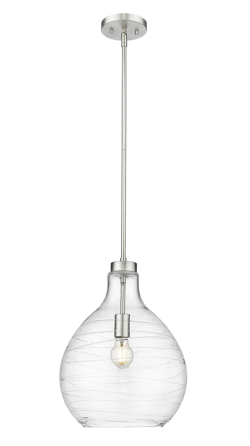 Bon Air 1 Light 13" Pendant in Brushed Nickel
